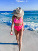 Pink CheckMate Beach Bikini Swimsuit | Salty Wave - Final Sale