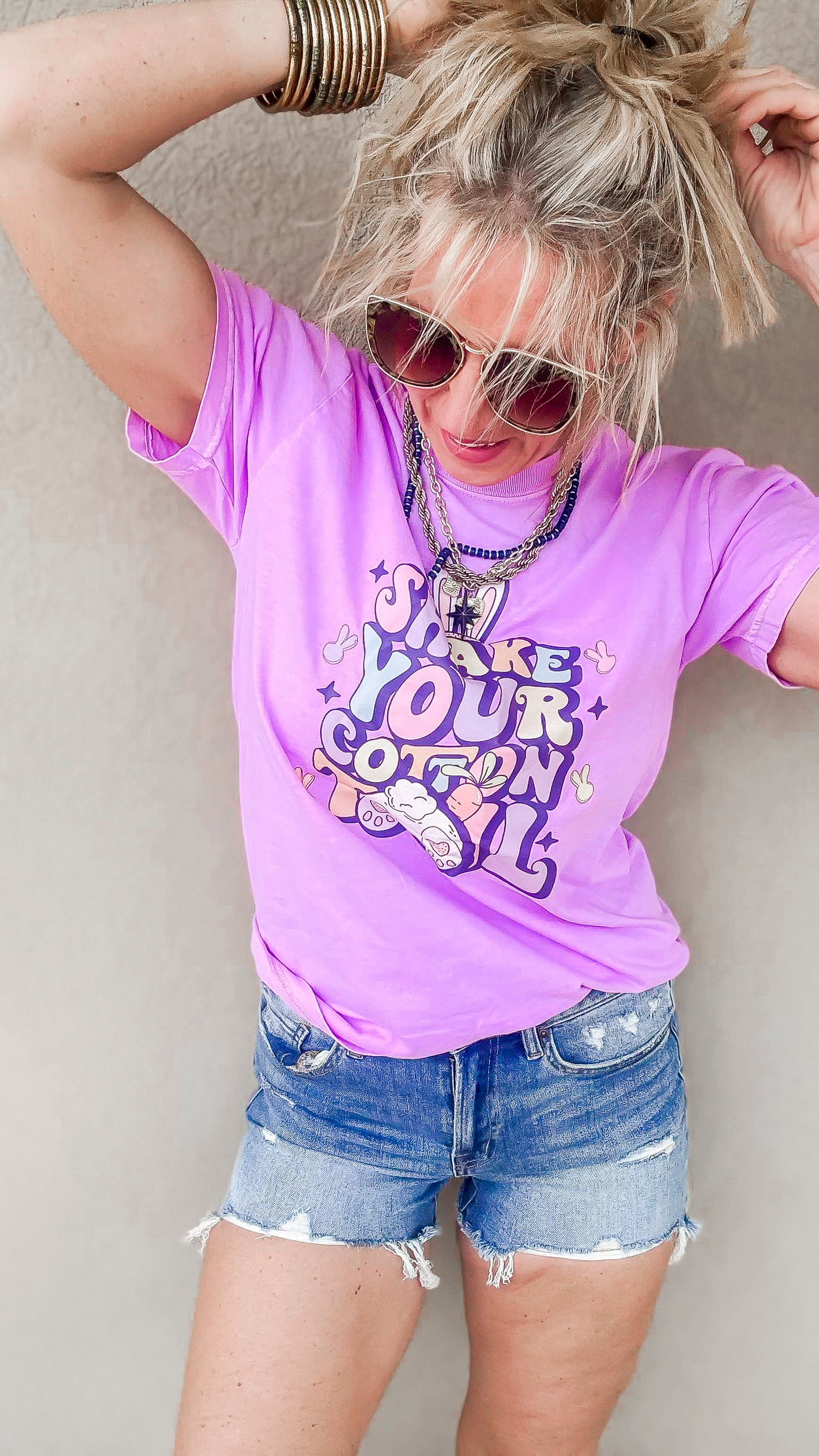 Shake Your Cottontail Garment Dyed Graphic T-shirt - Final Sale