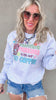 Just a Passenger Princess Graphic Crewneck Sweatshirt