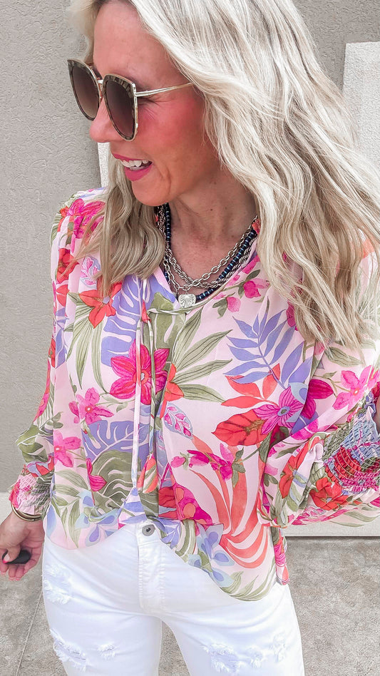 Love Coast Ruffled Beck Top | FINAL SALE
