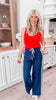 Side Detail Straight Leg Track Pants *NEW COLORS*
