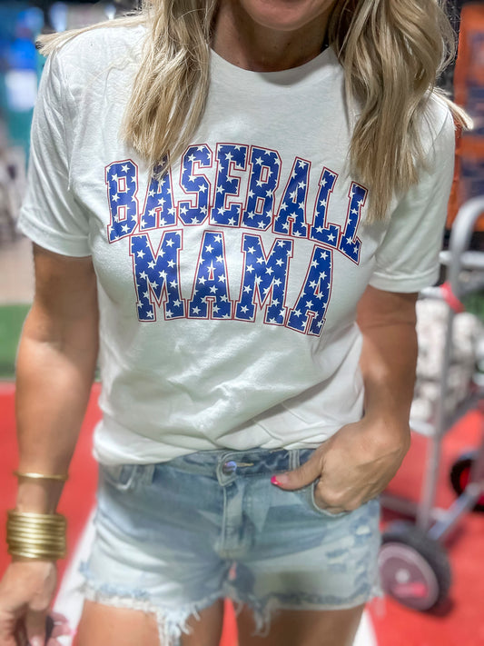 All American Baseball Mom Graphic T-shirt - Final Sale