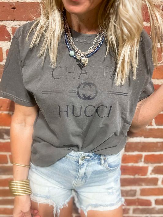 Chatta Hucci Garment Dyed Graphic T-shirt - Final Sale