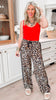 Leopard Side Line Track Pants**
