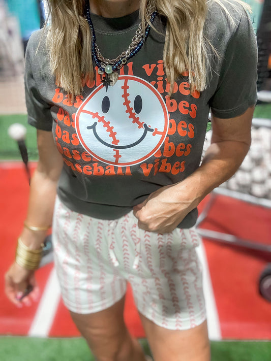 Baseball Vibes Garment Dyed Graphic T-shirt - Final Sale