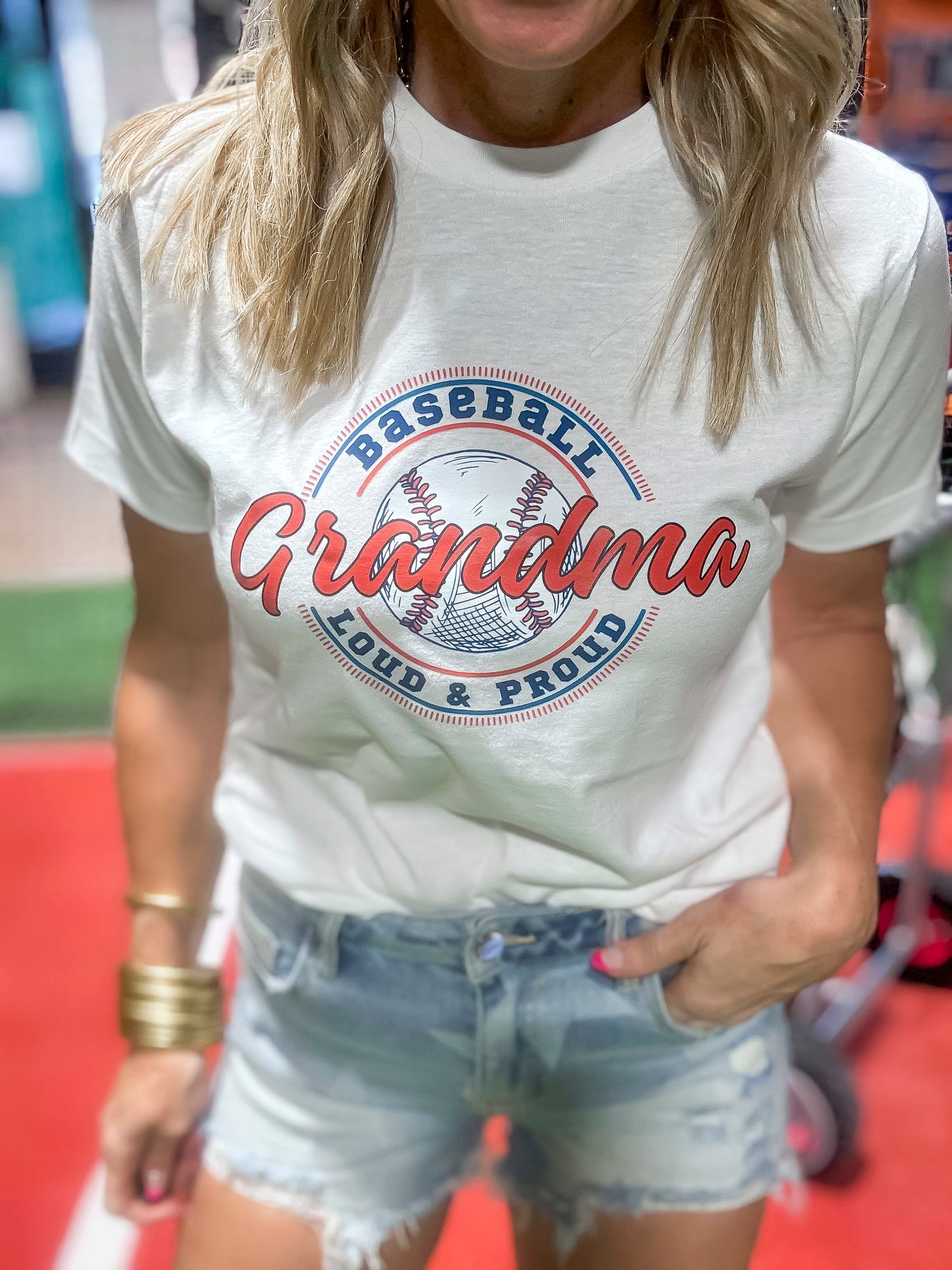 Loud and Proud Baseball Grandma Graphic T-shirt - Final Sale