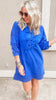 Bow Ties Collared Neck Dress | FINAL SALE