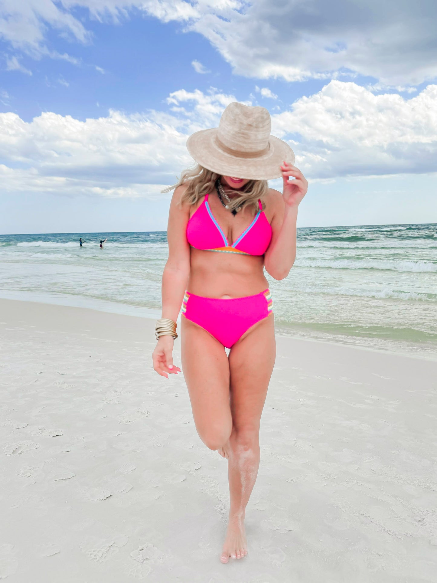 Pop of Confetti Hot Pink Bikini Swimsuit | Salty Wave - Final Sale