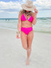 Pop of Confetti Hot Pink Bikini Swimsuit | Salty Wave - Final Sale