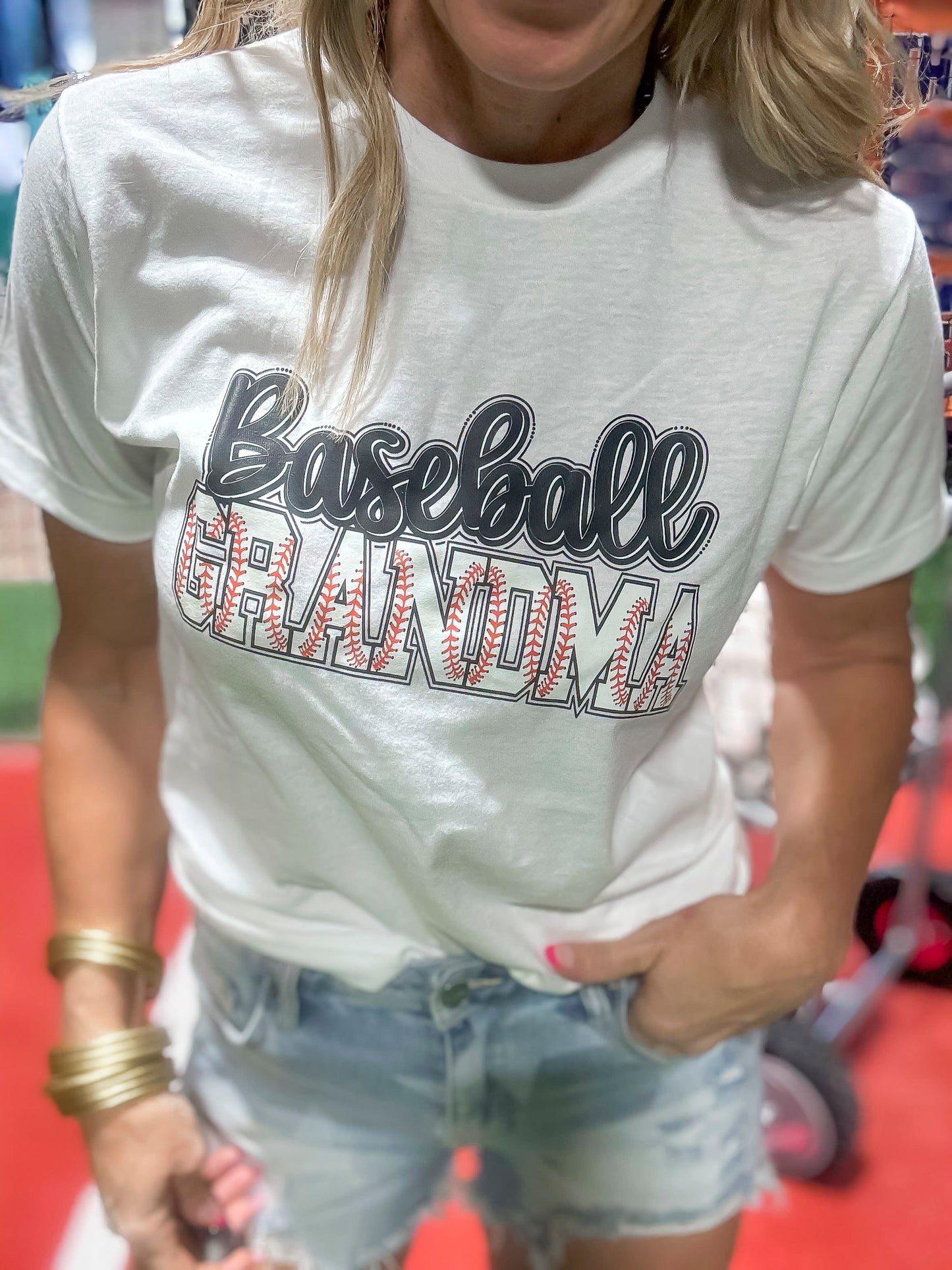 Baseball Grandma Graphic T-shirt - Final Sale