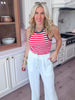 Red Navy Stripe Tank Top | FINAL SALE