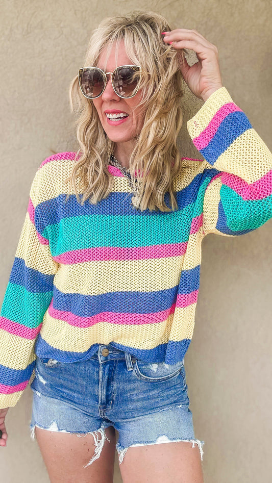 Sunset Threads Multicolor Pullover