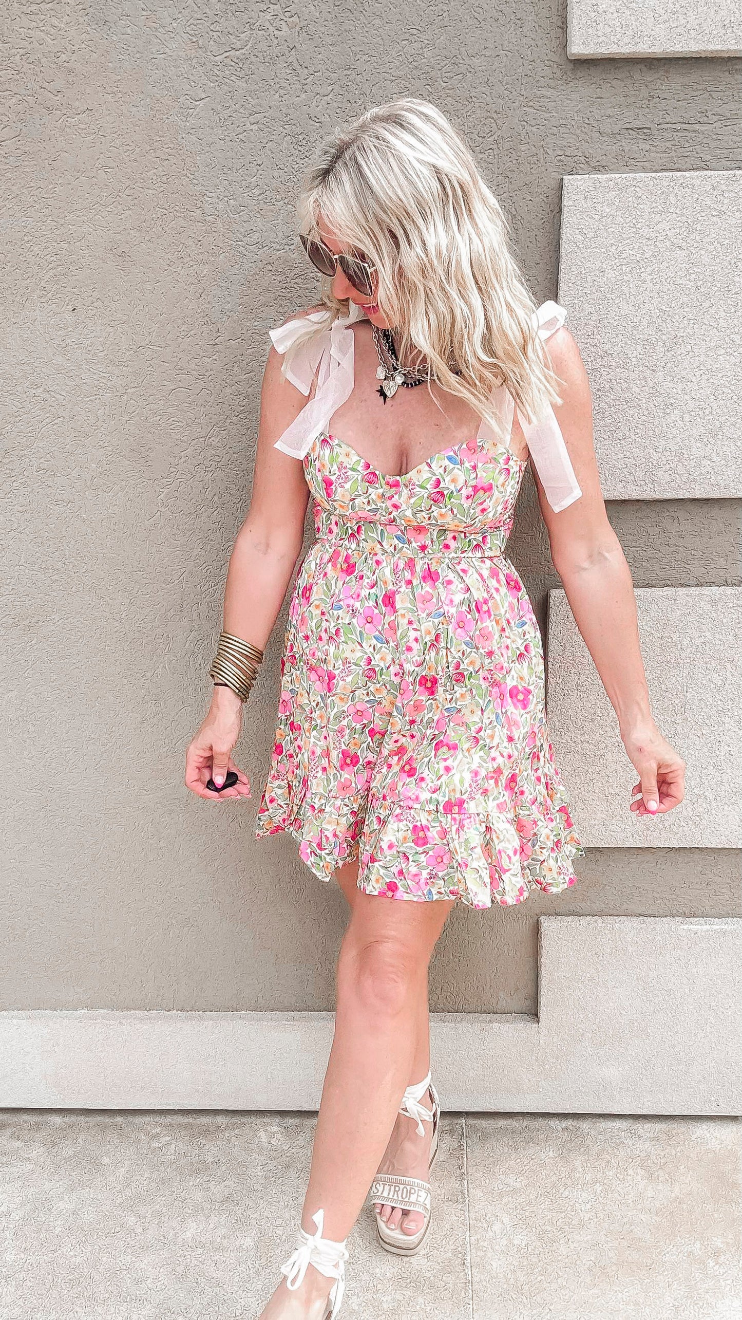 Floral Fit & Flare Mini Sundress | FINAL SALE