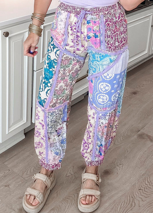 Wildflower Multi Contrast Pants