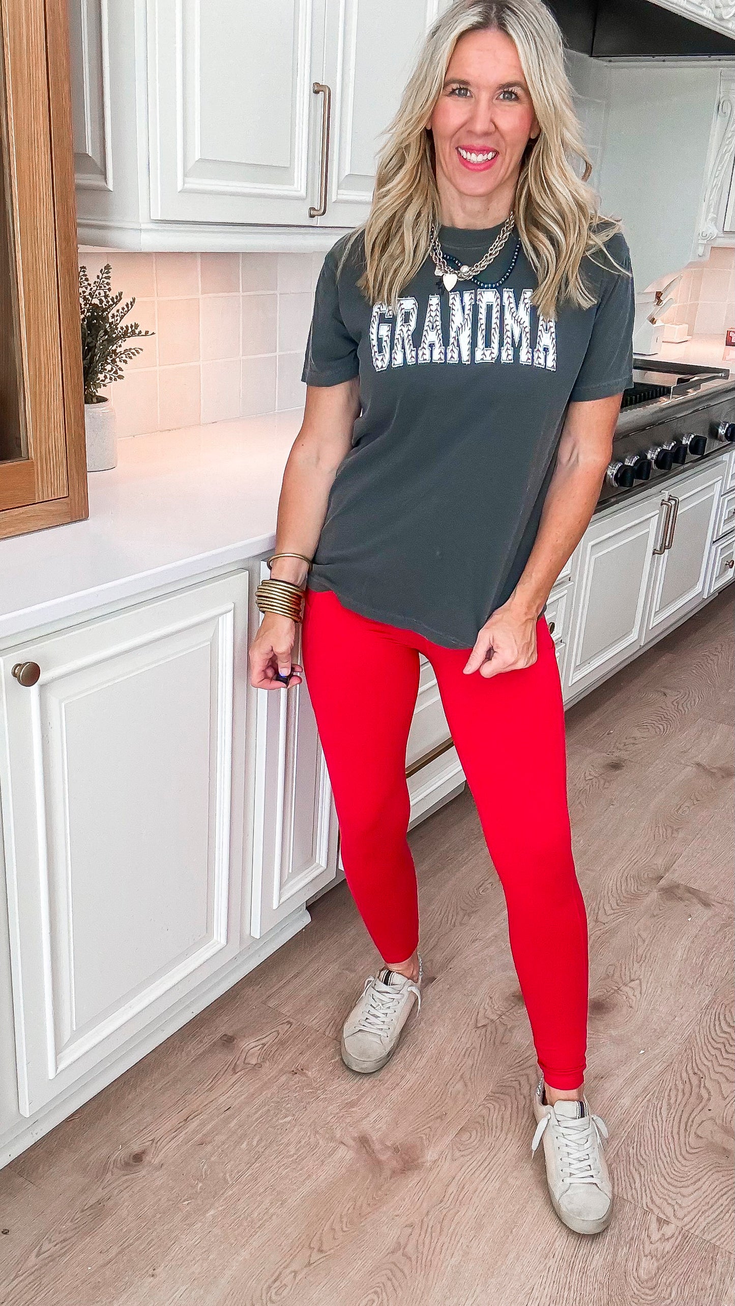 The Baseball Grandma Garment Dyed Graphic T-shirt
