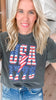 1776 USA Garment Dyed Graphic Boxy Crop T-shirt - Final Sale