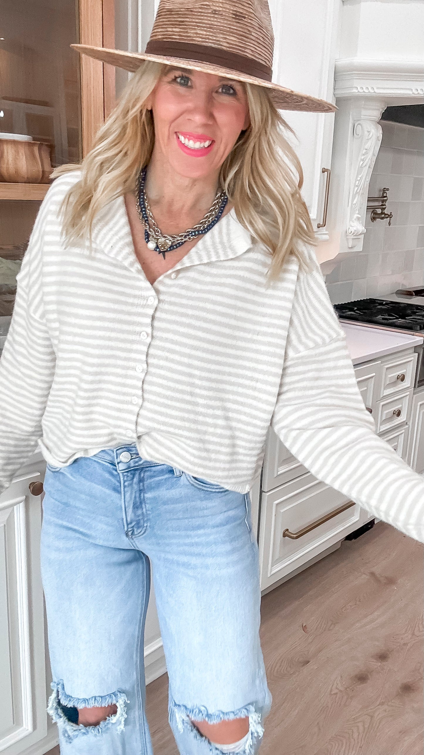 Piper Stripe Cardigan - Final Sale