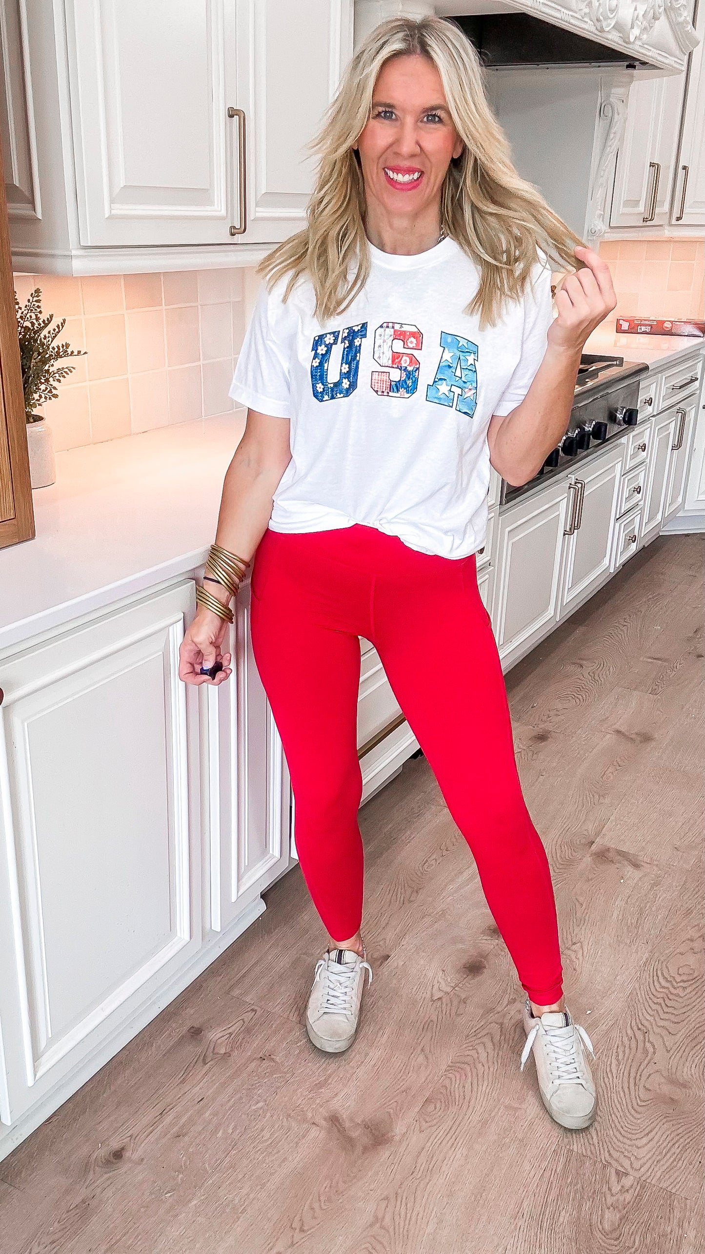 Patchwork USA Graphic T-shirt - Final Sale