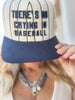 There's No Crying in Baseball Natural Stripe 2-Tone Trucker Hat