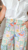 Pastel Paradise Wide Leg Pull On Pants - Final Sale