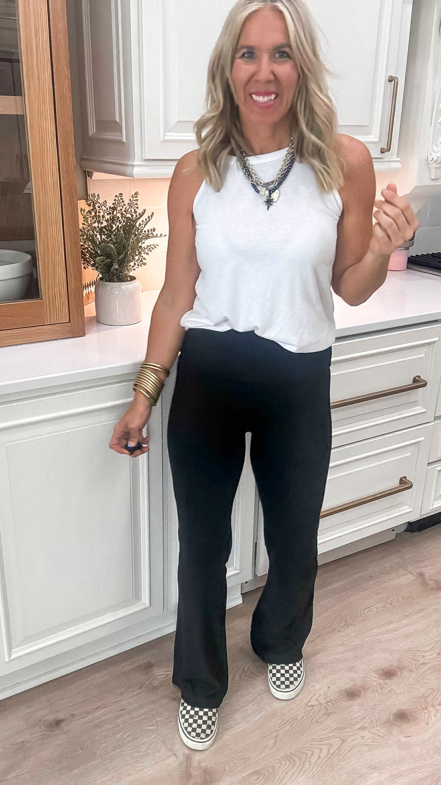 Yoga High Waisted Solid Knit Pants