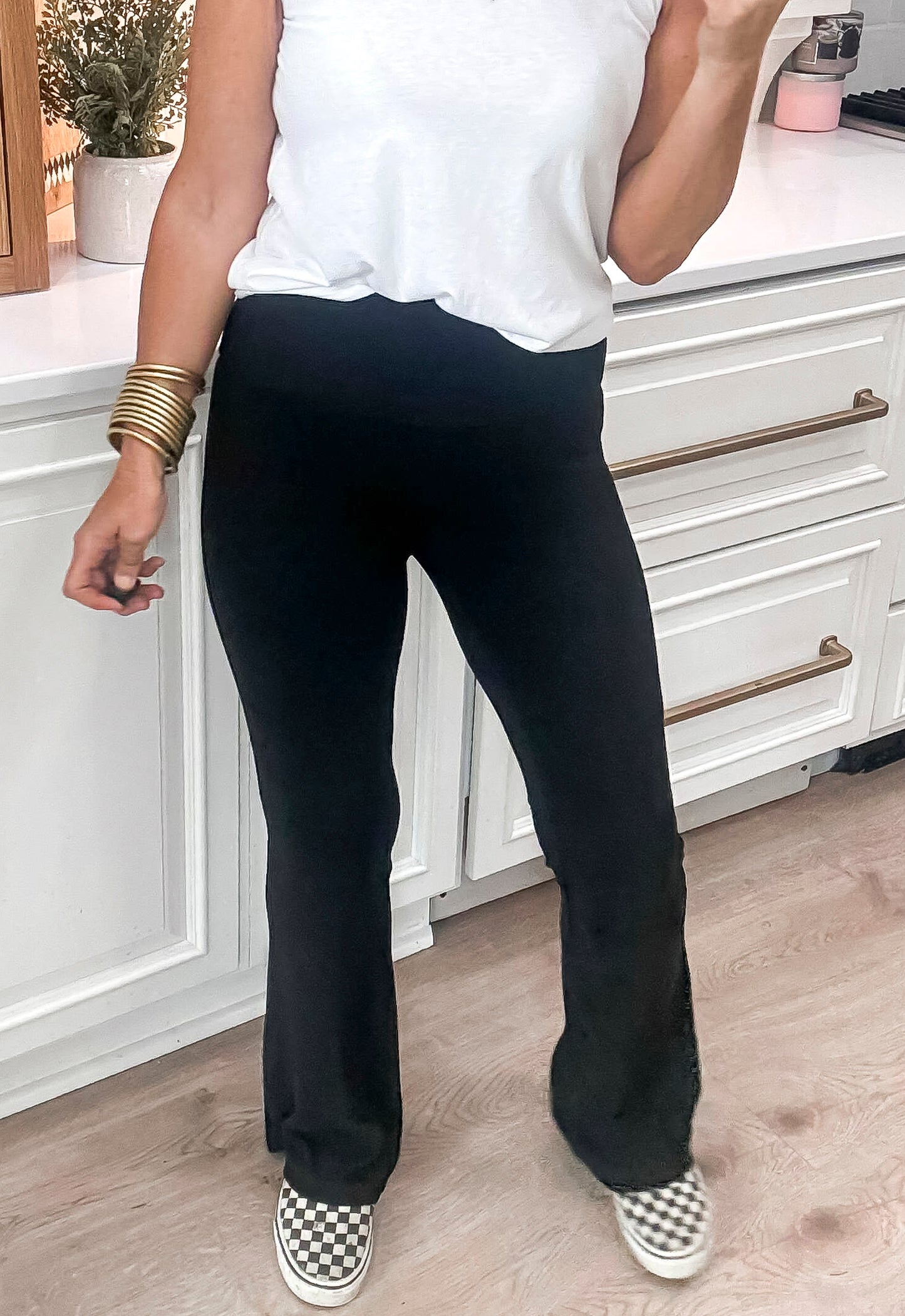 Yoga High Waisted Solid Knit Pants