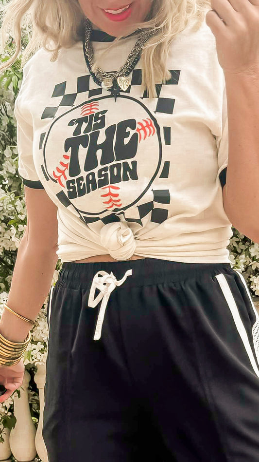 Tis the Season Baseball Ringer Graphic T-shirt
