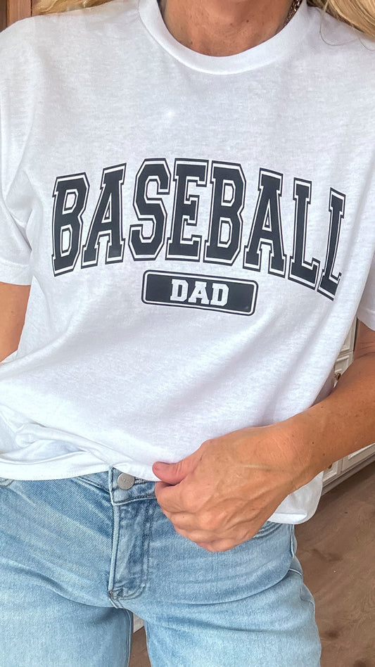 Baseball Dad Classic Graphic T-shirt