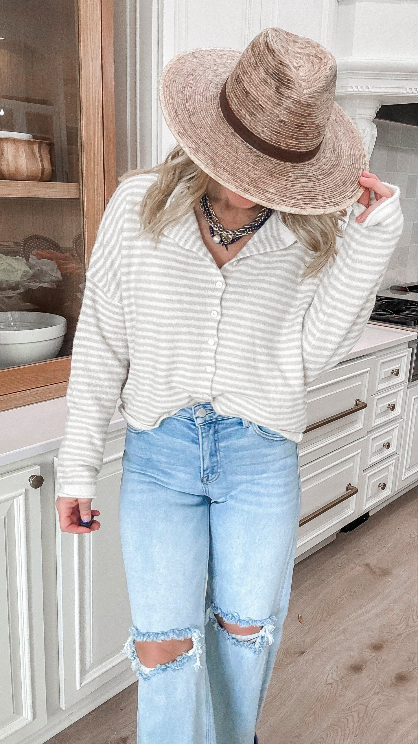 Piper Stripe Cardigan - Final Sale