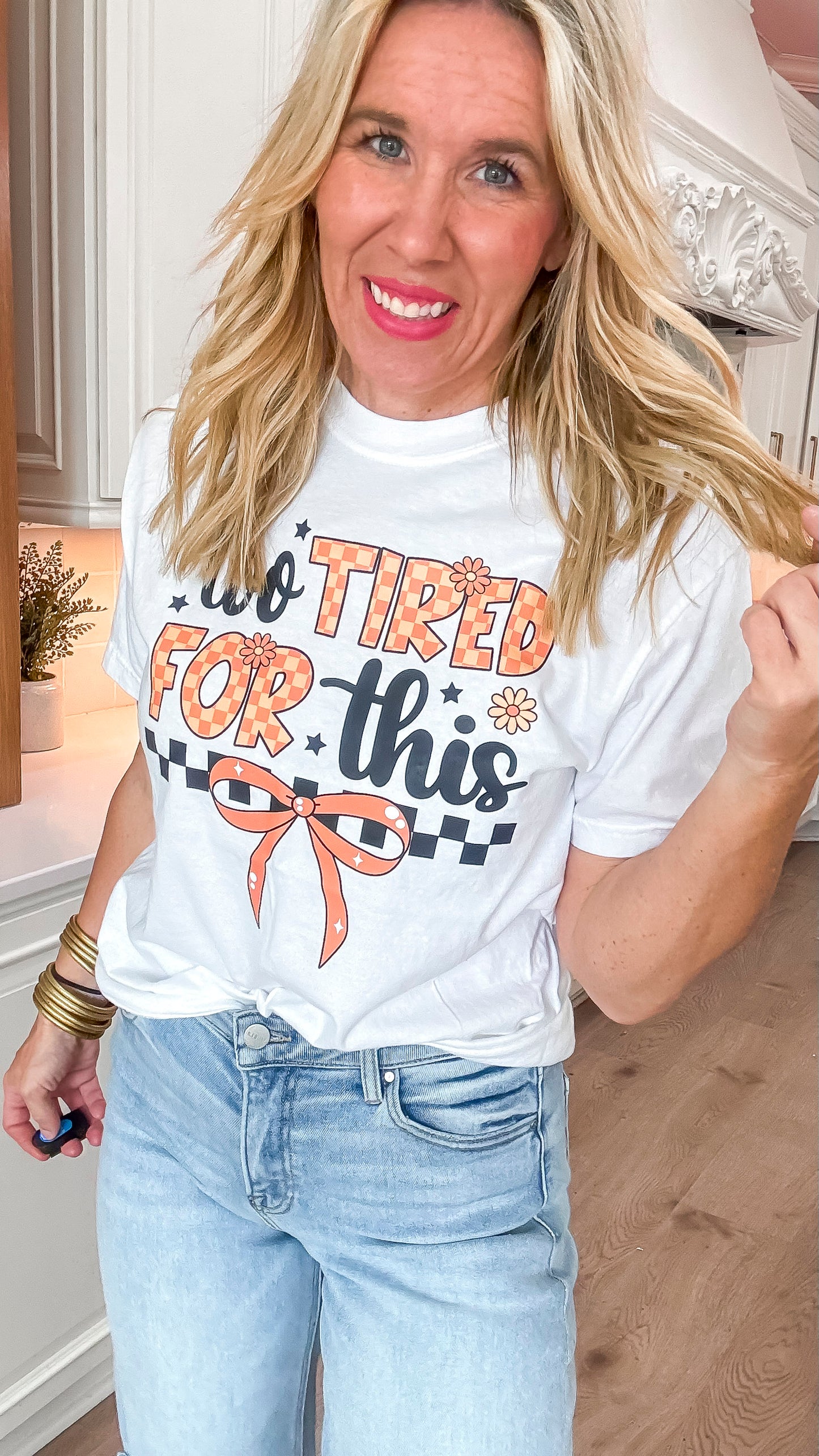 Too Tired for This Garment Dyed Graphic T-shirt