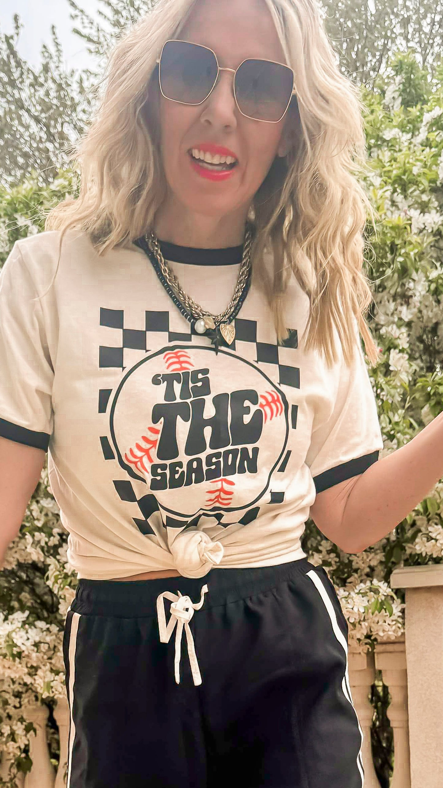 Tis the Season Baseball Ringer Graphic T-shirt