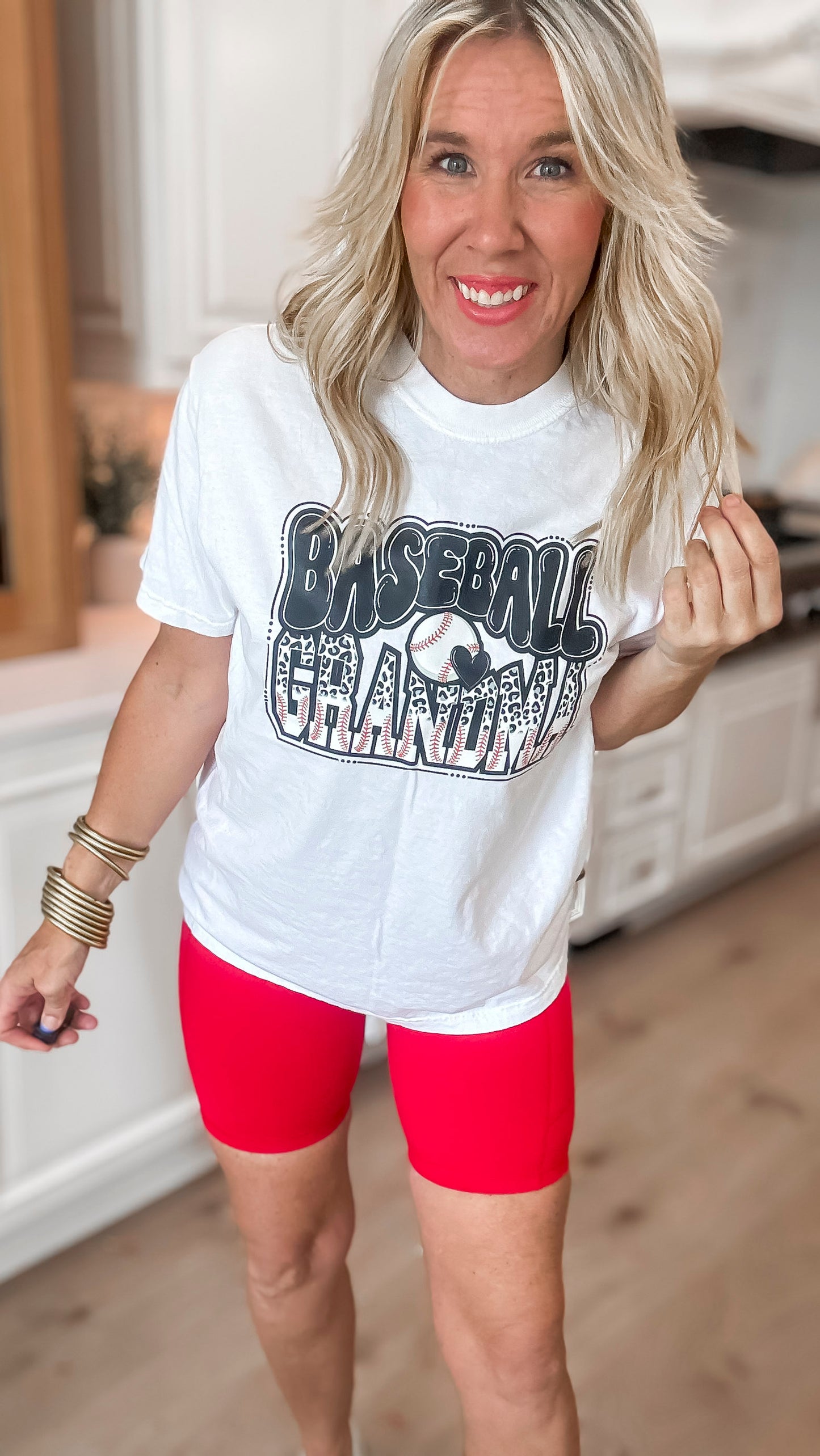 My Grandma's Heart is Baseball Garment Dyed Graphic T-shirt