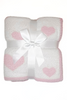 Pink & White Heart Dreamer Blanket by Salty Wave *DEAL-FINAL SALE