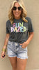 Sun Dazed Checkered Garment Graphic T-shirt