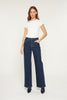 Natural Indigo Super High Wide Leg Denim Jeans | MICA - Final Sale