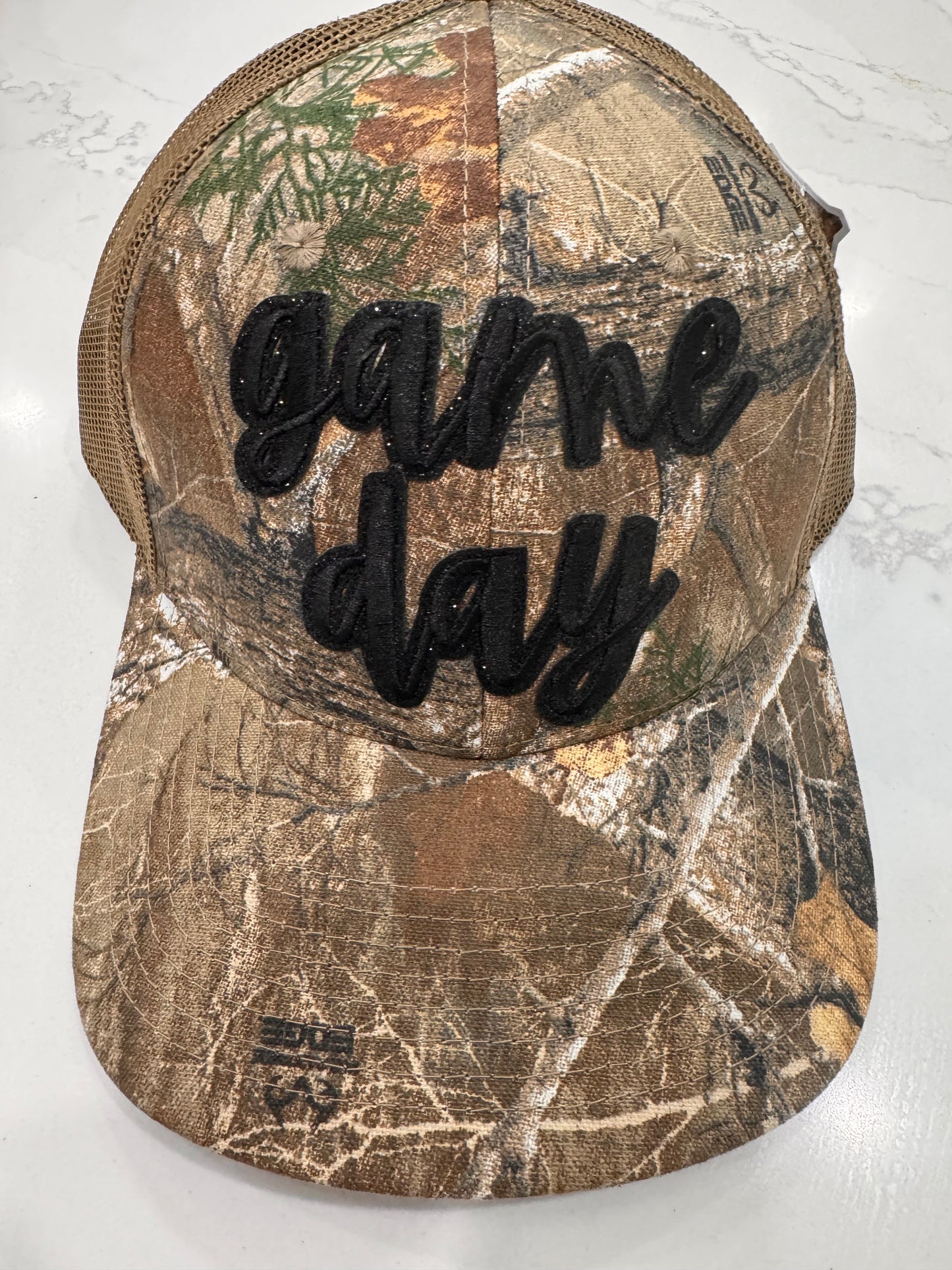 Sara's Custom Camo Game Day Trucker Hat