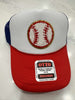 Sara's Custom All American Baseball Trucker Hat