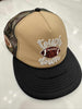 Sara's Custom Black & Tan Camo Sequin Touchdown Trucker Hat