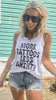 More Tattoos Less Anxiety Graphic Racerback Tank Top