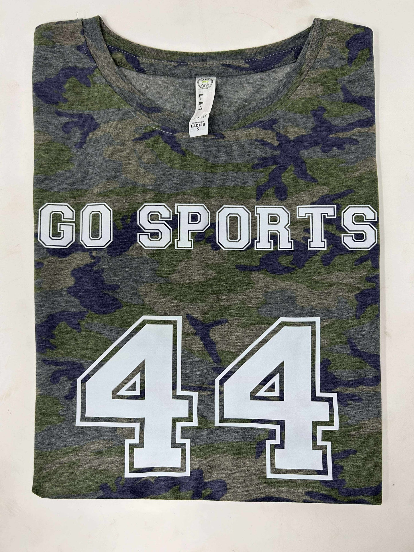 Go Sports 44 Varsity Camo Graphic T-shirt