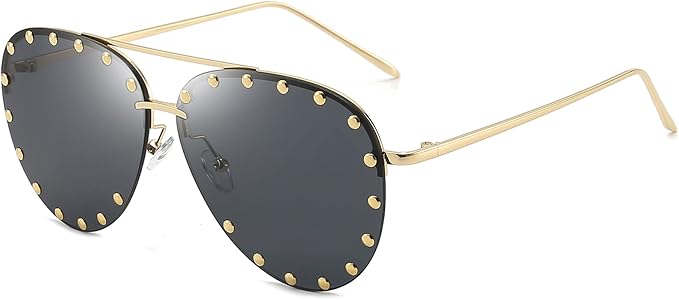 Aviator Sunglasses (Grey Lens)