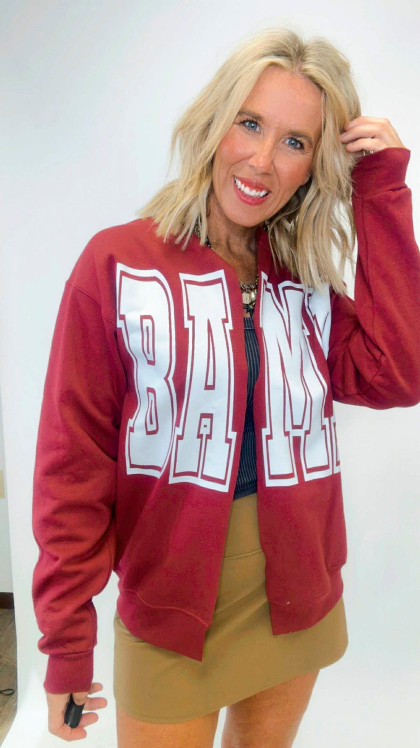 CUSTOM GAMEDAY HAND CUT CARDIGAN (FOLLOW THE INSTRUCTIONS) ** DEAL