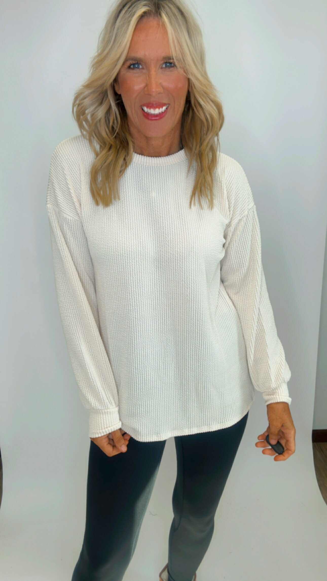 Urban Ribbed Puff Sleeve Top