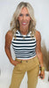 Stripe Ribbed Tank Top