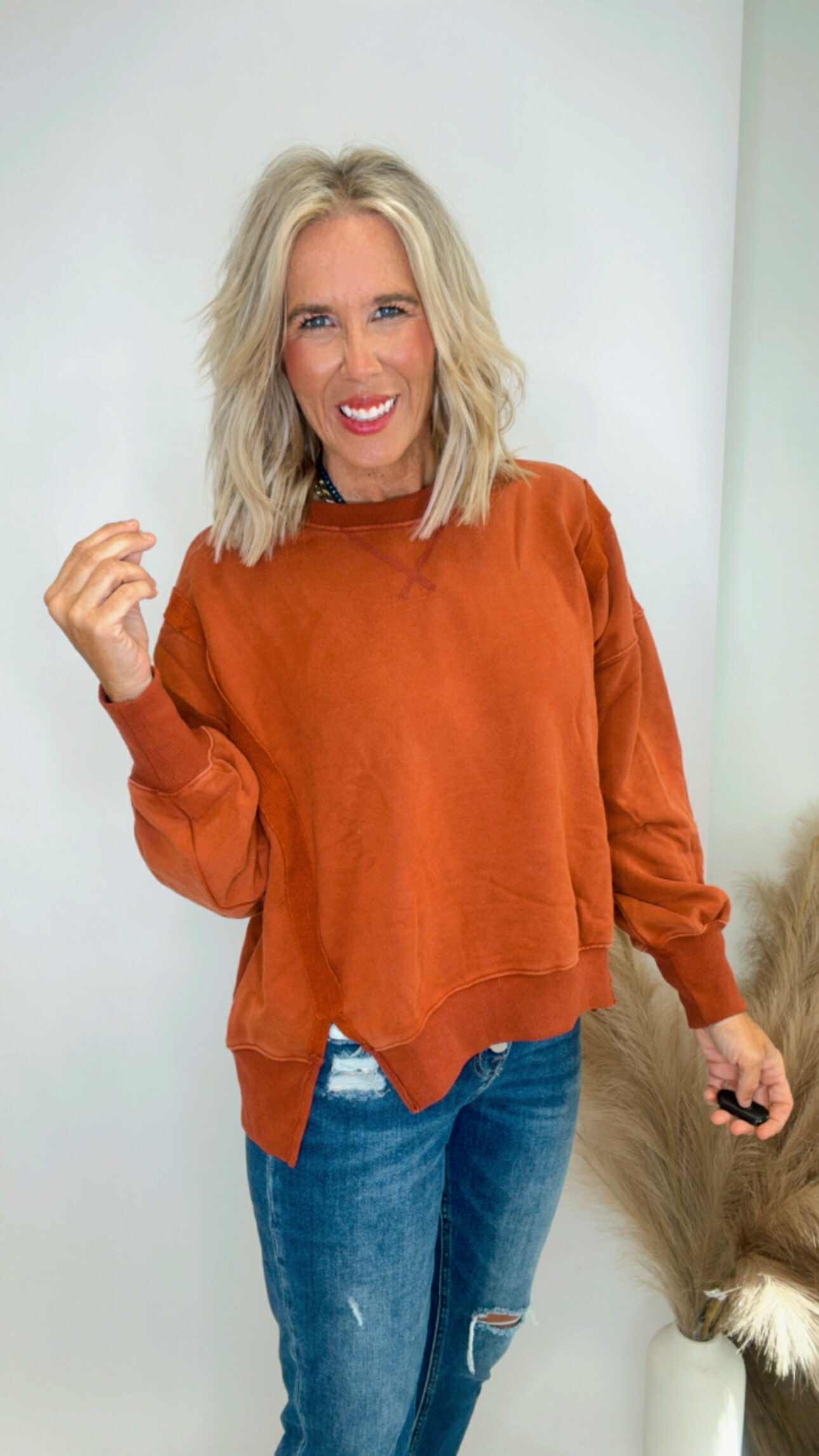 Essential Washed Pullover Sweatshirt Tops (3 COLORS)