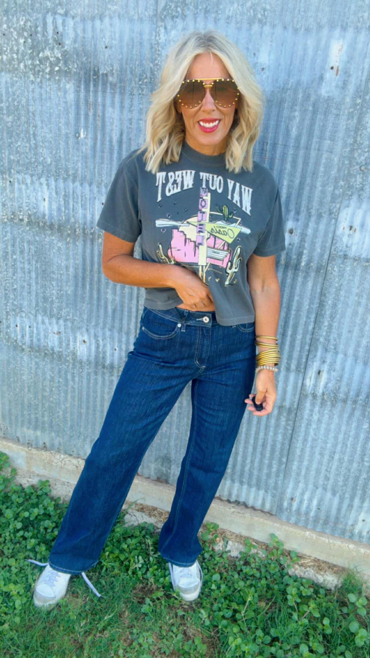 Indigo Dye Blue High Rise Straight Denim Jean | MICA