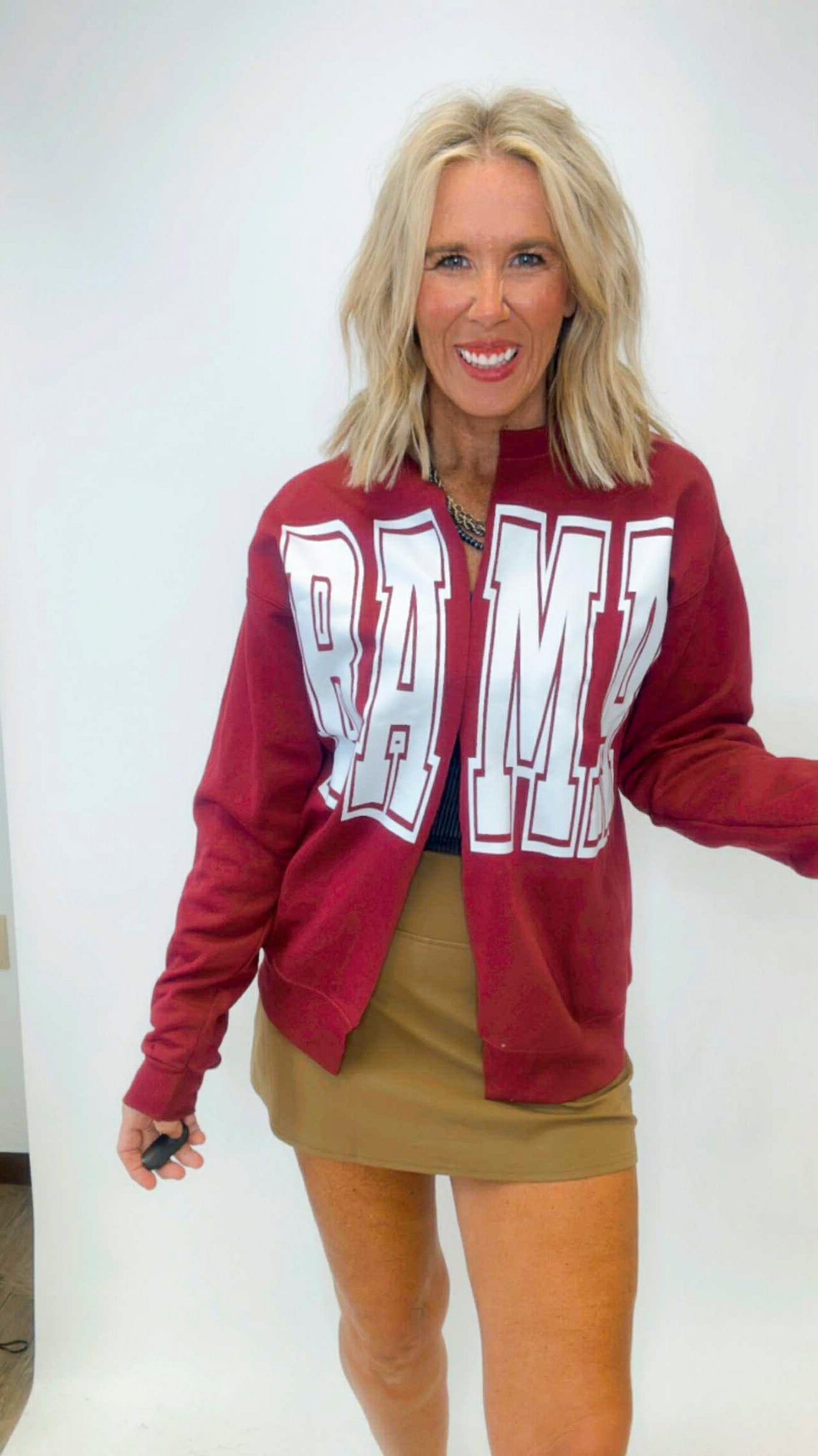 BAMA State Custom Sweatshirt Cardigan