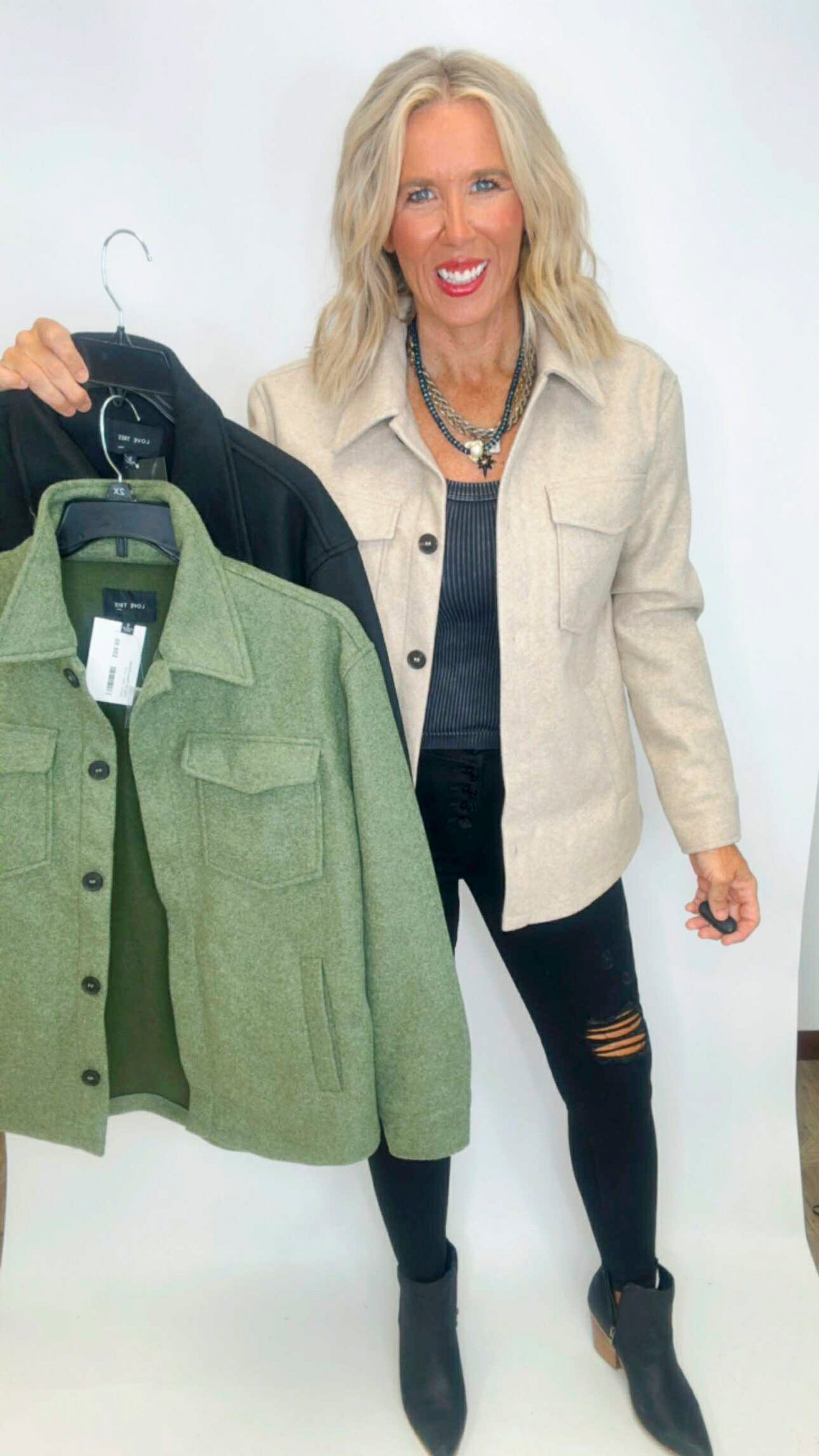Crisp Air Fleece Shacket (3 COLORS) *DEAL*