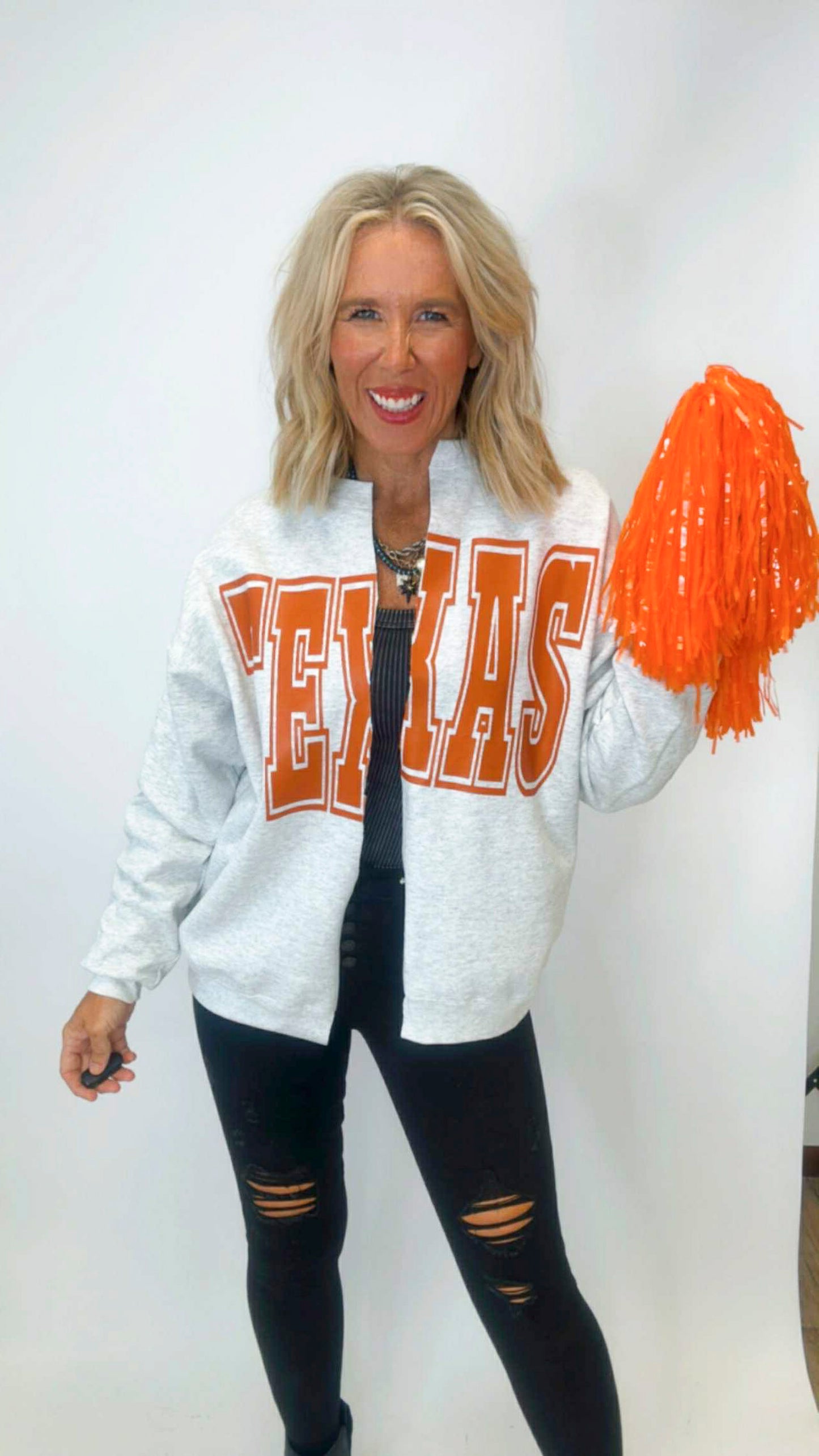 TEXAS State Custom Sweatshirt Cardigan