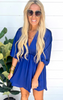 Satin Solid Kimono Dress